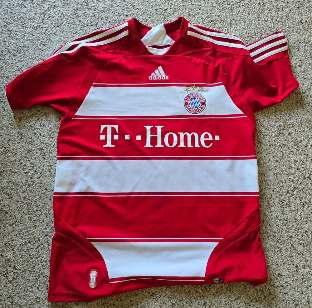 Adidas BAYERN MUNCHEN 2007/2009 HOME FOOTBALL SHIRT SOCCER JERSEY ADIDAS SIZE S